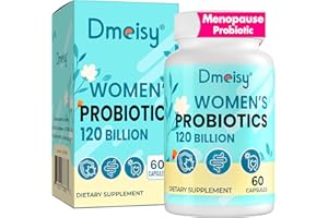 DMEISY Menopause Supplements for Women, 120 Billion CFU Probiotic, 13-in-1 Herbs Probiotics Complex, for Menopause Relief, Hormone Balance, Hot Flashes, Night Sweats, Mood Swings, Gut & Immunity - 60 Capsule