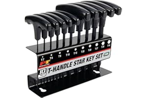 Performance Tool W80276 Star T-Handle Hex Key Set, 10-Piece