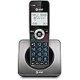 AT&T GL2101 DECT 6.0 Cordless Home Phone with Call Block, Caller ID, Full-Duplex Handset Speakerphone, 2" White Backlit Display, Lighted Keypad (Graphite & Black)