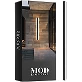 MOD LIGHTING Haylen Wired LED Outdoor Wall Light (1-Pack), 47" Water Resistant Outdoor LED Sconce, Remote Dimming Modern Wall