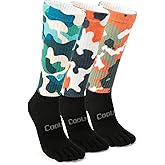 bysock Toe Socks for Men Women Cool-max Running Socks Athletic Hiking Breathable Five Finger Socks 3Pairs