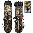 FOUUAAOOU Fishing Rod Bag, Fish Pole Case Bag with Durable Folding Oxford Fabric, Portable Fishing Gear for Men Fishing Gifts (Camouflage)