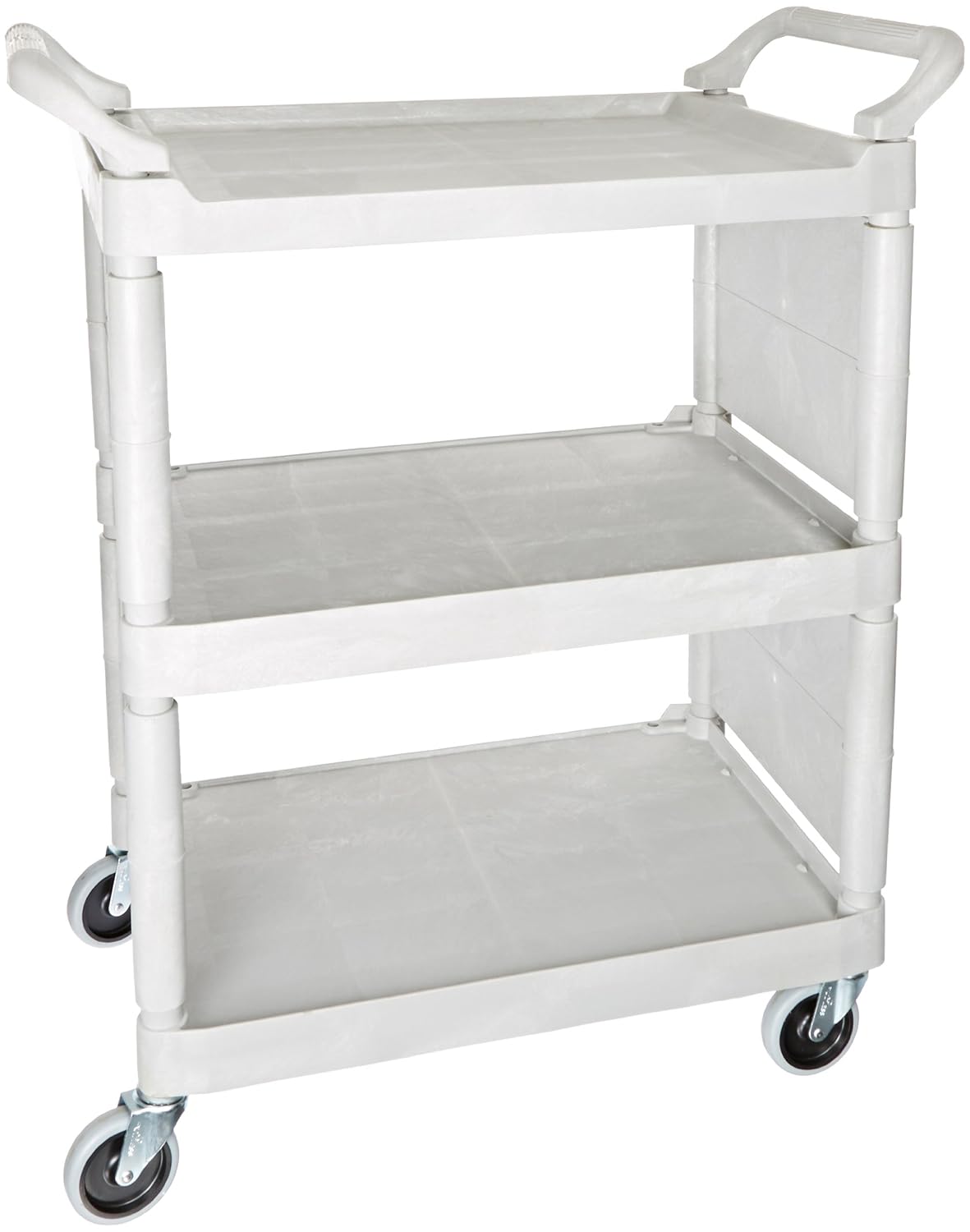 Best Rubbermaid 4 Wheel Service Cart 2 Shelves