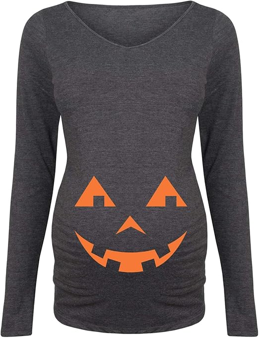 JackoLantern Maternity Long Sleeve Tee at Amazon Women’s Clothing store