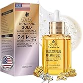 Gold Serum with 24K Gold and retinol 1%,anti wrinkle and Anti-Aging Essence,24K Anti Aging serum with niacinamide,Vitamin C&E Skin Care Glow Radiiance booster Serum 30ML/1.01 Oz