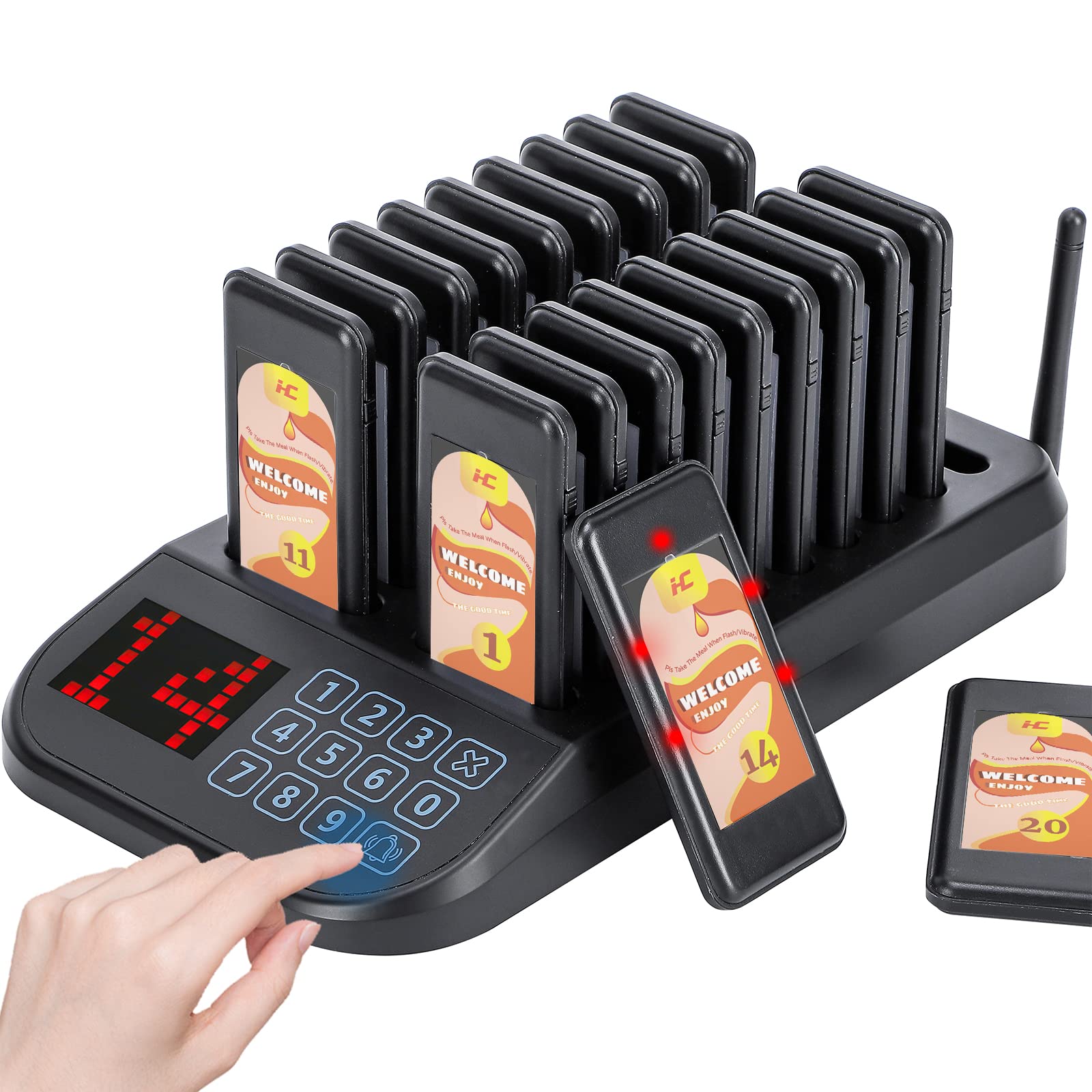 Mua Hanchen Restaurant Pager System Wireless Calling System Social