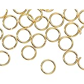 DanLingJewelry 500 pcs 304 Stainless Steel 25 Gauge Open Jump Rings 4mm for Jewelry Making Connectors Jewelry Finding Golden Color