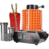 TOAUTO Gold Melting Furnace 1+3 KG 1400W 2100℉ | Digital PID Smelter Kiln Kit Casting Refining Jewelry Precious Metals Gold Silver Copper Aluminum 110V