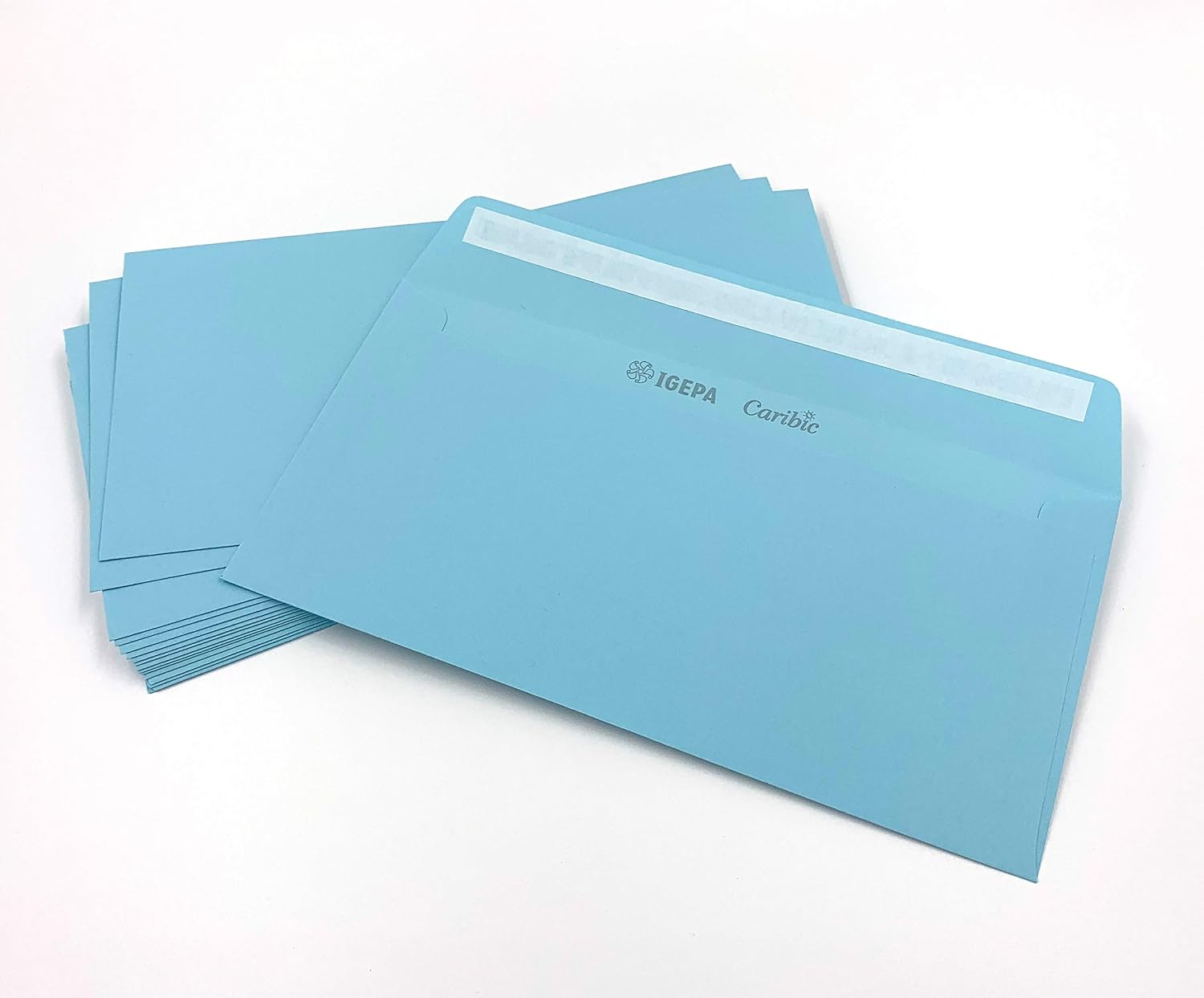Umschlag-Discount 50 Envelopes, 220 x 110 mm, Blue, Adhesive Closure, 50 Count - Image 3