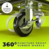 WMR Heavy-Duty Alloy Steel Platform Trolley 300kg Foldable Wheels view 4
