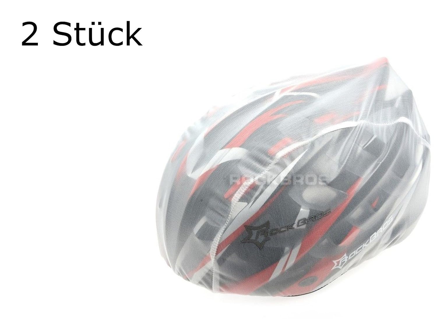 Protezione da pioggia 2 pezzi copricasco in bianco per casco da bicicletta  sole 2 pezzi vento logo riflettente per la sicurezza protezione per casco  coulisse regolabile impermeabile Accessori caschi Caschi e accessori