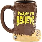 BigMouth Inc Big Foot I Want to Believe Coffee Mug, Fun Bigfoot Decor, Funny Sasquatch Cup Gift for Men Women Dad
