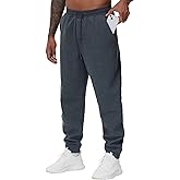 THE GYM PEOPLE Men's Fleece Workout Sweatpants Drawstring Tapered Running Lounge Jogger Pants with Pockets