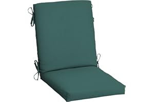 ARDEN SELECTIONS Arden Outdoor Dining Chair Cushion, 20 x 20, Rain-Proof, Fade Resistant, 20 x 20, Peacock Blue Green Texture