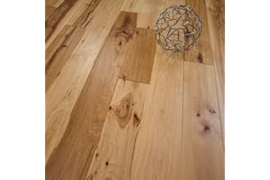 Hickory Character (Natural) Prefinished Solid Wood Flooring 5" x 3/4" Samples at Discount Prices by Hurst Hardwoods