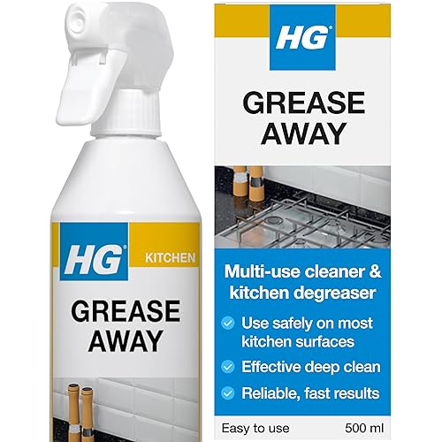 HG Grease Away Cleaner, Kitchen Degreaser, Removes Fat & Oil – 500ml