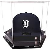 Hat Display Case,Baseball Cap hat Box,Hexagons Clear Acrylic Display Case Baseball or Snapback Caps/Cap of Any Mini (10 inx 8.7 in x 7.9 in)