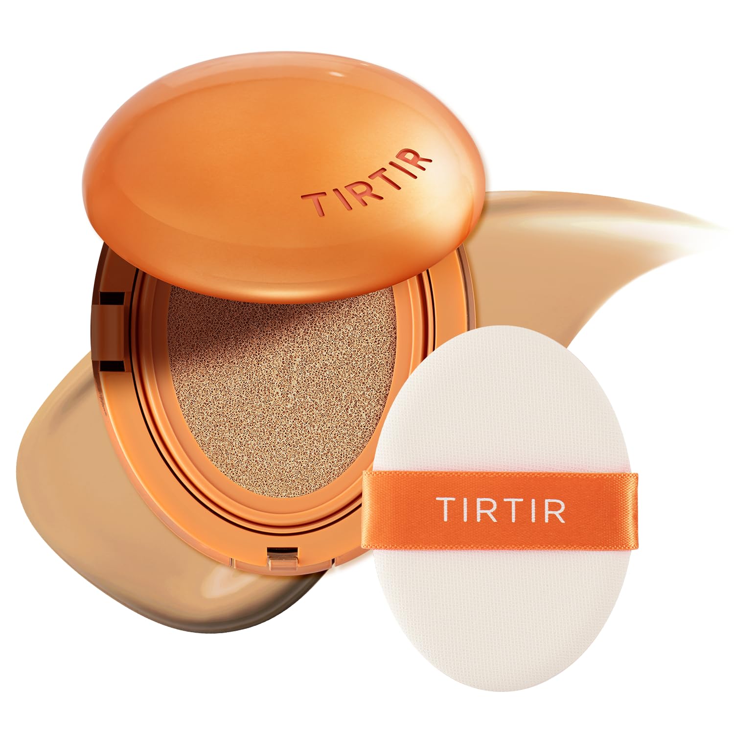 Photo 1 of [*Mini Size*] TIRTIR Mask Fit Ai Filter Cushion Foundation | AI-Like Semi-Matte Finish - Up to 72-Hour Medium to Full Coverage Korean BB Cushion Make up Beauty, #27N Camel, 0.15 Fl Oz