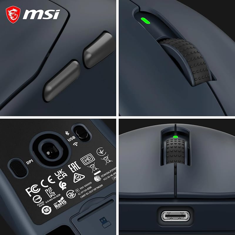 Forge 340 Wireless Navy Kabellose Gaming Maus