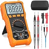 Neoteck 6000 Counts Digital Multimeter for DC AC Voltage/Current TRMS Voltmeter with Test Probe Auto Range Multimeter with NC