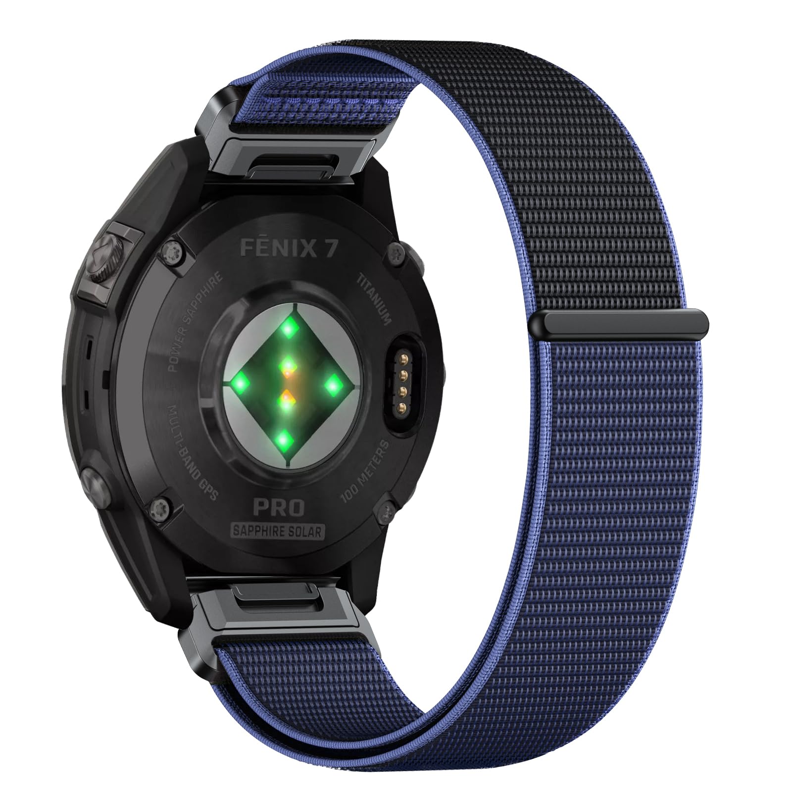 Niboow QuickFit 22mm Nylon Strap for Garmin Fenix 8/FenixE 47mm/Fenix 7 Pro Solar/Fenix7/Epix 2 Pro 47mm, Nylon Watch Band for Garmin Fenix6 GPS/Fenix6 Pro GPS/Fenix 5/Fenix5 Plus-Purple