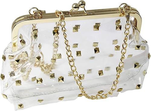 clear studded bag