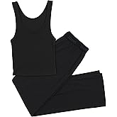Hanes Women's Originals SuperSoft Comfywear 2 Piece Crop Tank & Lounge Pants Loungewear Set