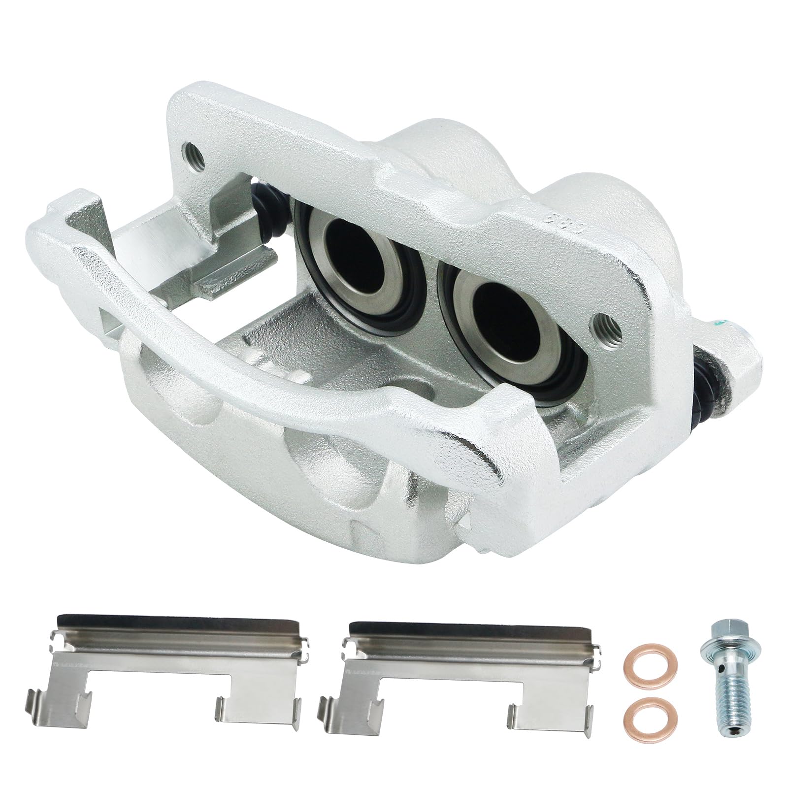 Photo 1 of Front Left Brake Caliper with Bracket 18B4729 Replace for 1999-2004 Chevy Silverado 1500, 2000-2006 Tahoe, 1999-2004 GMC Sierra 1500, 4.3/4.8/5.3/6L, 25848001, 19149075, 18040100, FRC11022, 18FR1379