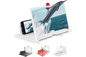 LELEBEAR Screen Magnifier 2023 Newest Version, 10/12/14/16/18 Inch Screen Magnifier 2023 Newest Version for iPhone (12 Inch, White)