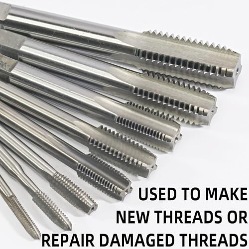 HSS M12 X 1.0mm Tap & Die Set – Metric Right-Hand Thread – 88mm Tap, 38mm Die
