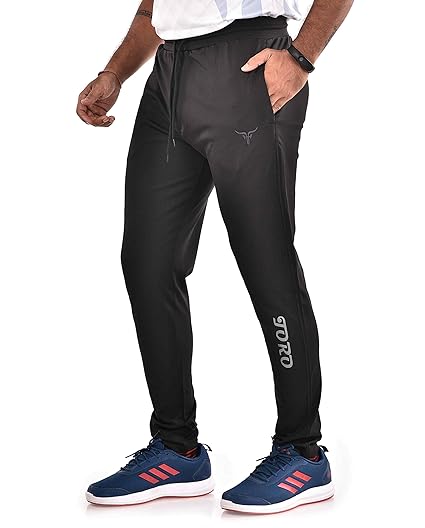 track pants with chain pockets