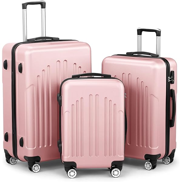 カーキャリー Amazon.com | Karl home Luggage Set of 3 Hardside Carry on Suitcase