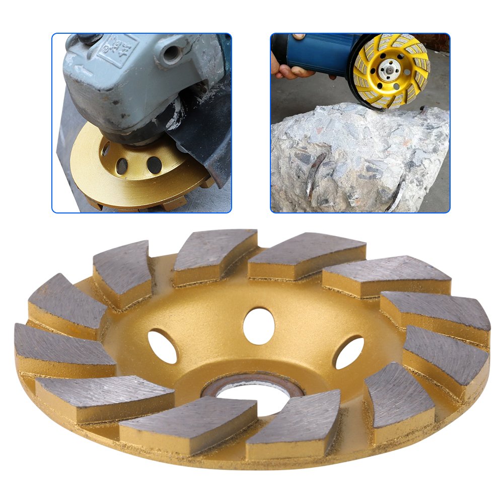 100mm 6 Holes Diamond Segment Grinding Wheel Gold Disc Bowl Shape Grinder Cup for Marble Concrete Stone Ceramics - Image 4