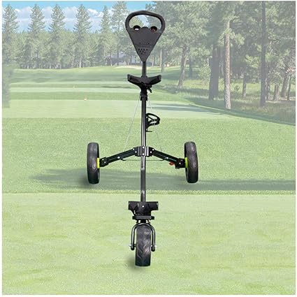 Jldn Golftrolley 3 Rad Golfwagen Mit Anzeigers Golf Cart Fussbremse Golf Trolley Eine Sekunde Zum Offnen Schliessen Faltbar Black Amazon De Kuche Haushalt
