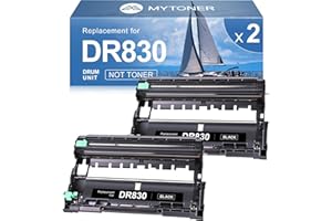 MYTONER Compatible Drum Replacement for Brother DR-830 DR830 Drum High Yield for DCP-L2640DW MFC-L2820DW HL-L2400D HL-L2460DW HL-L2405W HL-L2465DW HL-L2480DW MFC-L2820DW XL Printer, 2 Packs