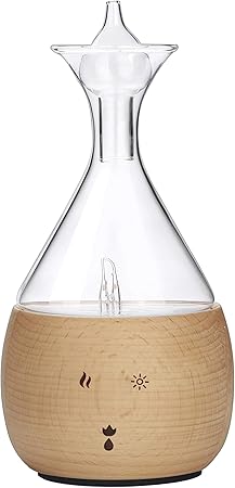 Diffuseur Huiles Essentielles En Bois De Hetre Et En Verre Diffuseur D Huile Essentielle Sans Eau