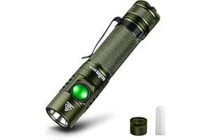 sofirn SC31 Pro Rechargeable Flashlight, Super Bright Pocket Flashlight 2000 Lumens with SST40 6500K LED, Diffuser, Magnetic Tail Cap, for EDC Camping Fishing Dog Walking (Green)
