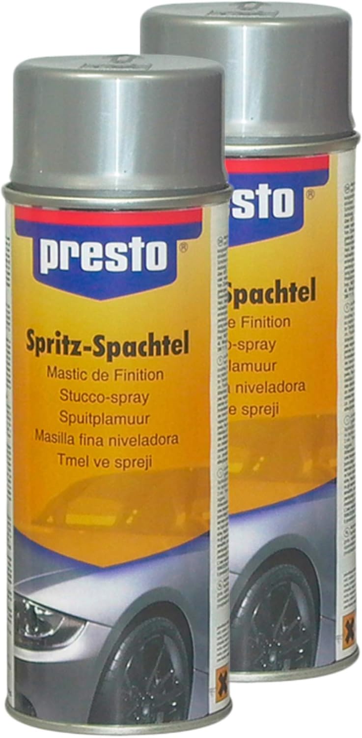 Presto 2X 308127 Spritzspachtel Acryl Unebenheit Kratzer Schleifspuren ...