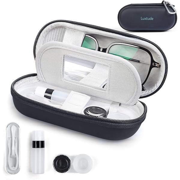 Amazon.com: alladaga Double Use 2 in 1 Portable Glasses Case Set