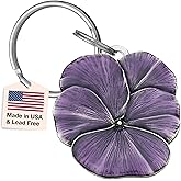 DANFORTH – Purple Pansy Keychain – Handcrafted Pewter Flower Keychain For Women - 1 ¾” - Made In USA