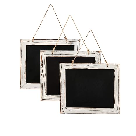 Kaal 3 Vintage Kitchen Decorative Chalkboards With Antique White