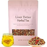 Liver Detox Herbal Tea, Dandelion Root Tea, Chrysanthemum Cassia Seed Goji BerryTea, Kidneys & Liver Health TeaWith Wolfberry, Cassia Seed, Milk Thistle