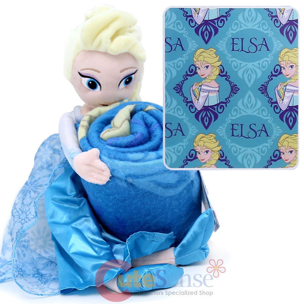 Disney Frozen Elsa Pillow Pal Character Plush And Soft Fleece