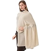 cizgooa Cashmere Wool Blended Wrap Knitted Scarf Stole for Women Airplane Travel Blanket Shawl 87x28 IN Pashmina