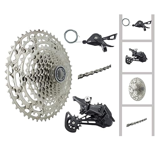 JGbike 12 Speed 4pc MTB groupset Compatible with Deore M6100，RD