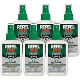 Repel 100 Mosquito &amp; Insect Repellent 4 Oz, 98% DEET, 6 Pack | Repels Mosquitoes, Ticks, Gnats, Biting Flies, Chiggers &amp; Fleas, Lasts Up To 10 Hours, Compact Bug Spray For Outdoor Travel