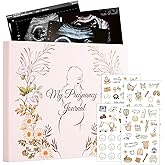VinTS Pregnancy Journal,Pregnancy Baby Book for First Time Moms,135 Pages Hard Cover Pregnancy Memory Book With Stickers for First Time Mom to Be,Expecting Women