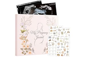 VinTS Pregnancy Journal for First Time Moms Gifts 135 Pages Hardcover Pregnancy Planner with Stickers Baby Memory Book Keepsa