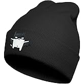 Embroidered Cool Cute Knit Beanie Hats for Men Women Emo Gothic Christmas Halloween Skull Goth Skeleton Gifts Winter Presents