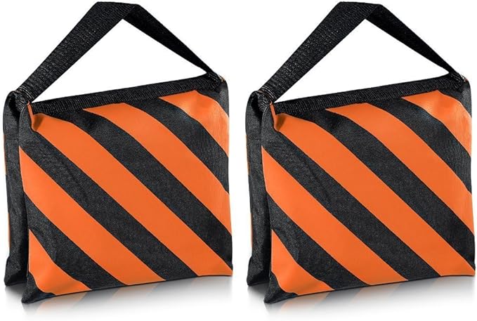 Neewer – Juego de dos negro/naranja Soportes Resistentes de arena